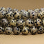 Angelstones Natural Dalmatian Jasper Genuine Semi-Precious Gemstones Healing 10mm Beaded Stretch Bracelet 7inch Unisex