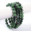 Angelstones Natural Ruby in Zoisite Gemstone 8mm Round Beads Stretch Bracelet 7 Inch Unisex