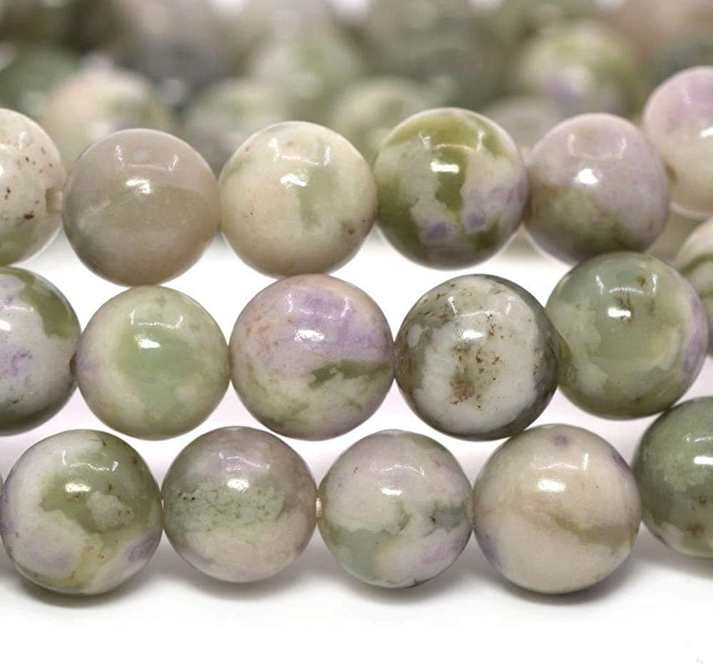 Natural Peace Jasper Gemstone 8mm Round Beads Stretch Bracelet 7 Inch Unisex