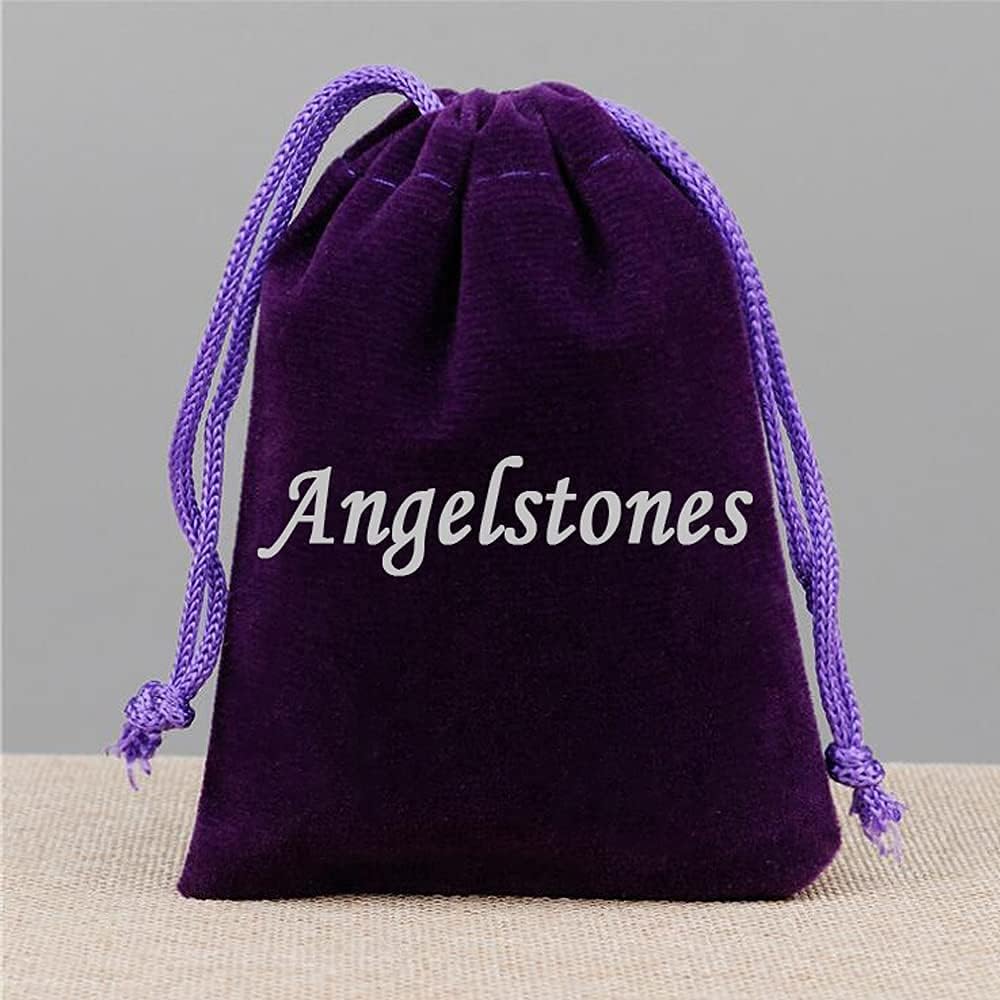 Angelstones Natural A Grade Matt Light Amethyst Crystal 8mm Round Beads Stretch Bracelet 7inch Unisex