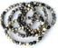 Angelstones Natural Spiderweb Picasso Jasper Gemstone 6mm Round Beads Stretch Bracelet 7inch Unisex