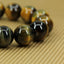 Natural AA Grade Natural Golden Blue Tiger Eye Gemstones Healing Power Elastic Stretch 14mm Beads Beaded Bracelet 7inch Mens