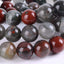 Angelstones Natural African Bloodstone Gemstone 10mm Round Beads Stretch Bracelet 7 Inch Unisex