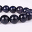 Angelstones Synthetic Blue Goldstone 10mm Round Beads Stretch Bracelet 6.5inch Unisex