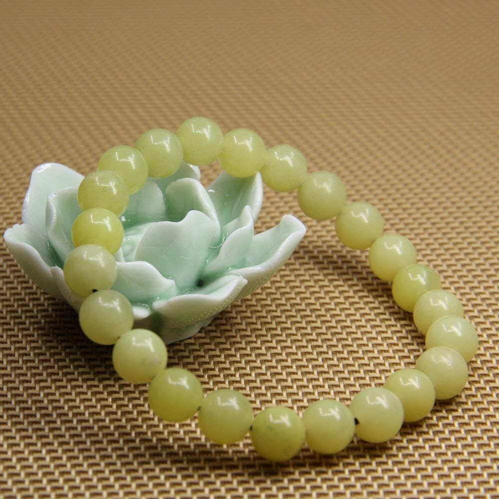 Natural Blood Quartz Gemstone 8mm Round Beads Stretch Bracelet 7inch Unisex