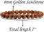 Synthetic Goldstone Gemstone 8mm Round Beads Stretch Bracelet 7inch Unisex