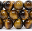 Natural Golden Tiger Eye Gemstone 10mm Round Beads Stretch Bracelet 6.5inch Unisex