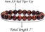 Natural AA Red Tiger Eye Crystals Gemstone 8mm Round Beads Stretch Bracelet 7inch Unisex