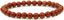 Angelstones Natural Red Jasper Gemstone 6mm Round Beads Stretch Bracelet 7inch Unisex