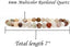 Angelstones Natural Multicolor Rutilated Quartz Gemstone 6mm Round Beads Stretch Bracelet 7inch Unisex