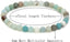 Natural Matt Multicolor Amazonite Gemstone 6mm Round Beads Stretch Bracelet 7inch Unisex