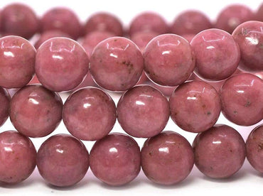Natural AA Thulite Gemstone 8mm Round Beads Stretch Bracelet 7inch Unisex