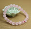Natural Rose Crystal Gemstone 8mm Round Beads Stretch Bracelet 7inch Unisex