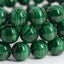Angelstones Natural AAA Malachite Gemstone 10mm Round Beads Stretch Bracelet 7 Inch Unisex