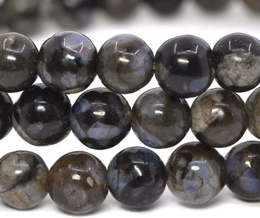 Angelstones Natural Llanite Gemstone 6mm Round Beads Stretch Bracelet 6.5inch Unisex