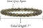 Natural Gray Agate Gemstone 6mm Round Beads Stretch Bracelet 7inch Unisex