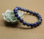 A Grade Dumortierite Gem Semi Precious Gemstone 8mm Ball Beads Stretch Bracelet 7inch Unisex