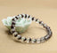Natural Green Ghost Phantom Quartz Handmade Gemstone 8mm Round Beads Elastic Bracelet 7inch Unisex