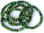 Angelstones Natural African Serpentine Gemstone 6mm Round Beads Stretch Bracelet 7inch Unisex