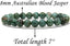 Natural Australian Blood Jasper Gemstone 8mm Round Beads Stretch Bracelet 7inch Unisex