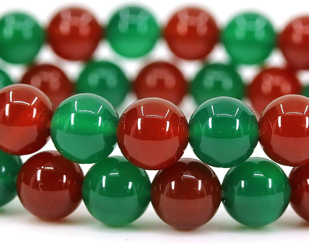 AA Grade Red Agate Gemstone 8mm Ball Beads Stretch Bracelet 7inch Unisex