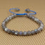 Natural A Grade Labradorite Gemstone 6mm Round Beads Adjustable Bracelet 7inch Unisex