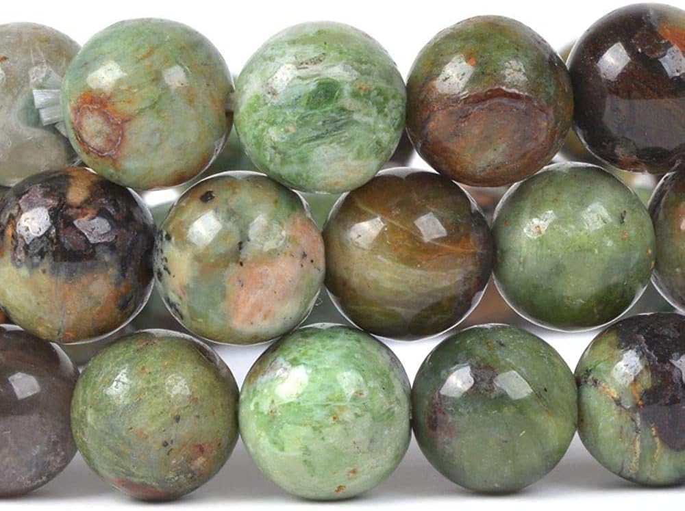Natural Green Opal Gemstone 8mm Round Beads Stretch Bracelet 7 Inch Unisex