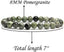 Pomergranite Gem Semi Precious Gemstone 8mm Ball Beads Stretch Bracelet 7inch Unisex