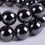 Angelstones Natural Hematite Gemstone 10mm Round Beads Stretch Bracelet 7 Inch Unisex