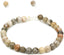 Angelstones Handmade Gemstone 6mm Coral Fossil Round Beads Adjustable Braided Macrame Tassels Chakra Reiki Bracelets 7-9 inch Unisex