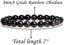 Natural AA Grade Rainbow Obsidian Gemstone 8mm Round Beads Stretch Bracelet 7inch Unisex