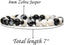 Natural Zebra Jasper Gemstone 8mm Round Beads Stretch Bracelet 7inch Unisex