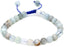 Angelstones Handmade Gemstone 6mm Multicolor Aquamarine Round Beads Adjustable Braided Macrame Tassels Chakra Reiki Bracelets 7-9 inch Unisex