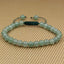 Natural Green Aventurine Gemstone 6mm Round Beads Adjustable Bracelet 7inch Unisex