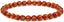 Natural Six Words Red Agate Gemstone 6mm Round Beads Stretch Bracelet 7inch Unisex