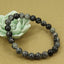 Angelstones Natural Picasso Jasper Gemstone 8mm Round Beads Stretch Bracelet 7inch Unisex