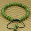 Angelstones Handmade Gemstone 6mm A Grade Canadian Nephrite Jade Round Beads Adjustable Braided Macrame Tassels Chakra Reiki Bracelets 7-9 inch Unisex