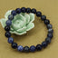 Natural Blue Sodalite Gemstone 8mm Round Beads Stretch Bracelet 7inch Unisex