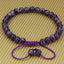 Natural A Grade African Amethyst Gemstone 6mm Round Beads Adjustable Braided Macrame Tassels Chakra Reiki Bracelets 7-9 inch Unisex