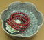 Natural Aqua Aura Red Agate Gemstone 6mm Round Beads Stretch Bracelet 7inch Unisex