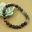 Natural African Bloodstone Gemstone 8mm Round Beads Stretch Bracelet 7inch Unisex