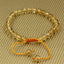 Angelstones Handmade Gemstone 6mm A Grade Citrine Round Beads Adjustable Braided Macrame Tassels Chakra Reiki Bracelets 7-9 inch Unisex