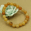 Natural Multicolor Yellow Jade Gemstone 8mm Round Beads Stretch Bracelet 7inch Unisex