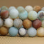 Angelstones Handmade Gemstone 10mm Matt Multicolor Amazonite Round Beads Adjustable Braided Macrame Tassels Chakra Reiki Bracelets 7-9 inch Unisex