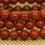 Angelstones Natural Red Jasper Gemstone 6mm Round Beads Stretch Bracelet 7inch Unisex