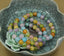 Natural Aqua Aura Multicolor Crackle Quartz Gemstone 8mm Round Beads Stretch Bracelet 7inch Unisex