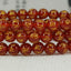 Natural Six Words Red Agate Gemstone 6mm Round Beads Stretch Bracelet 7inch Unisex