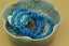 Natural Faceted Blue Agate Gemstone 8mm Round Beads Stretch Bracelet 7inch Unisex