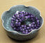 Matt African Amethyst Gem Semi Precious Gemstone 8mm Ball Beads Stretch Bracelet 7inch Unisex