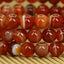 Natural Dream Red Agate Gemstone 6mm Round Beads Stretch Bracelet 7inch Unisex